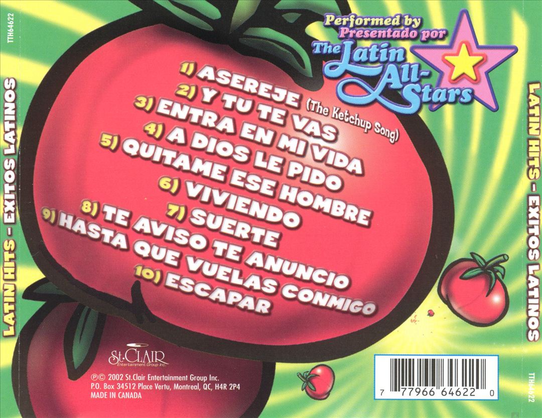 Asereje the Ketchup Song: Latin Hits cover art