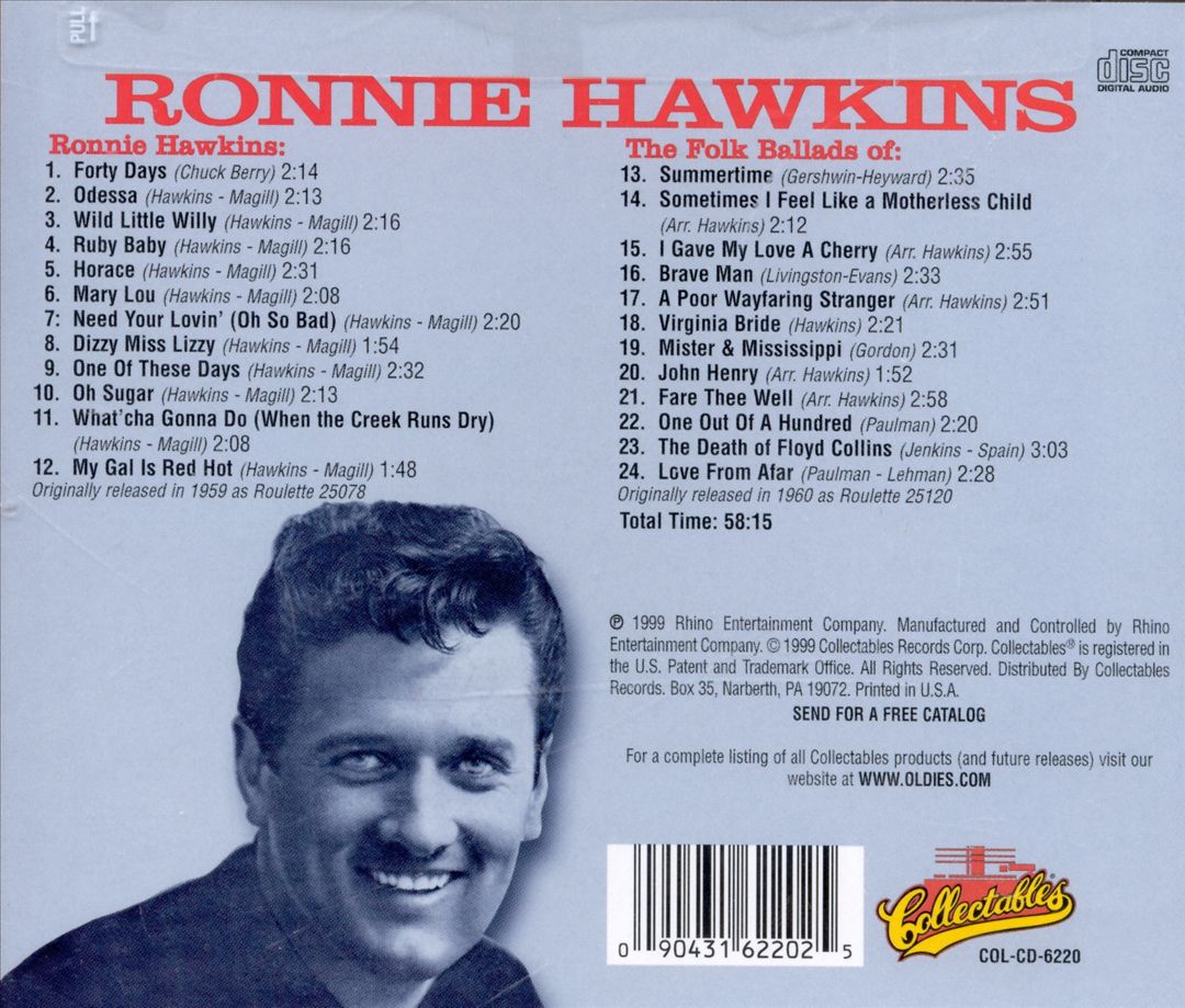 Ronnie Hawkins/Folk Ballads of Ronnie Hawkins cover art