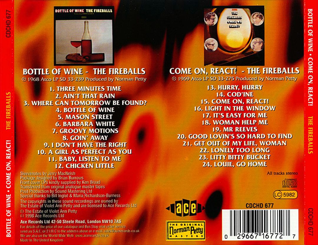 Bottle of Wine/Come On, React! cover art