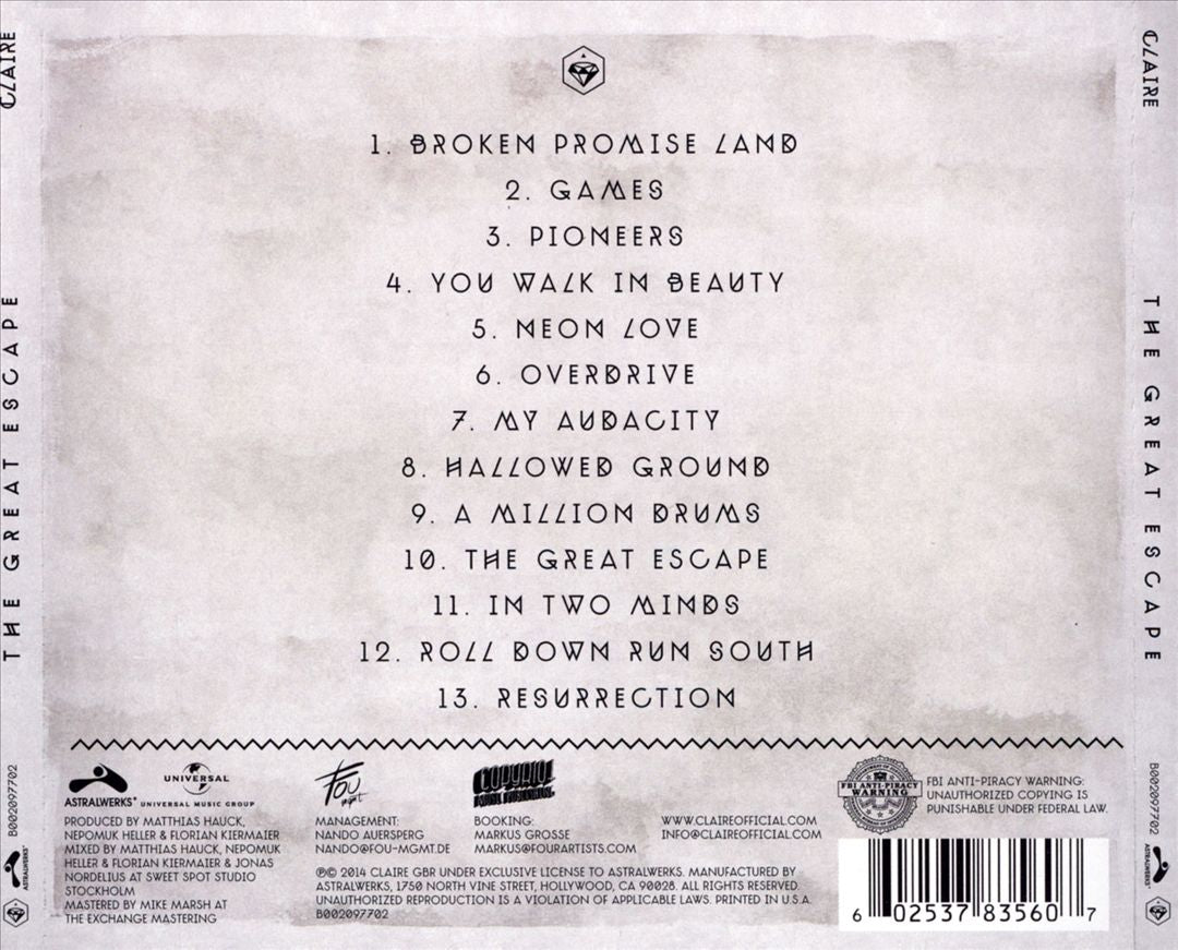 Great Escape  cover art