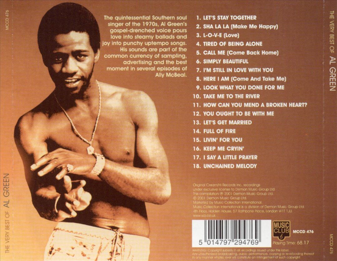 Very Best of Al Green [Music Club] cover art