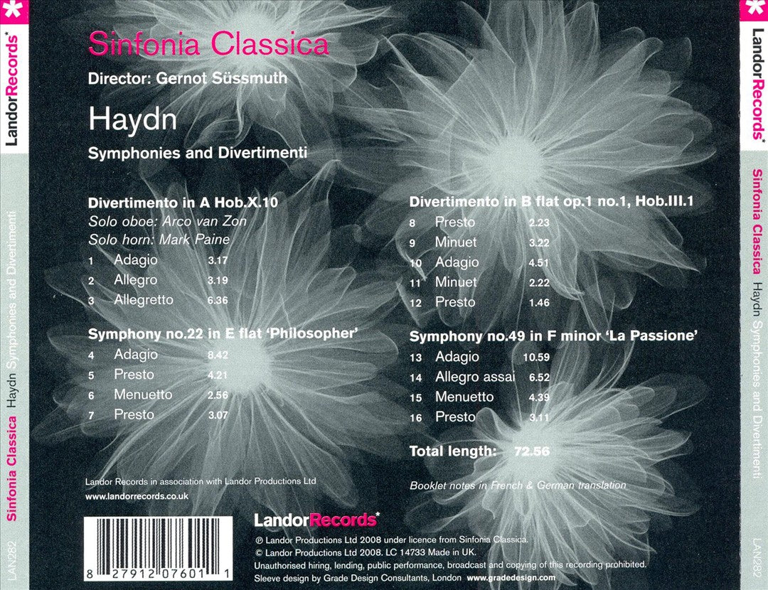 Haydn: Symphonies and Divertimenti cover art