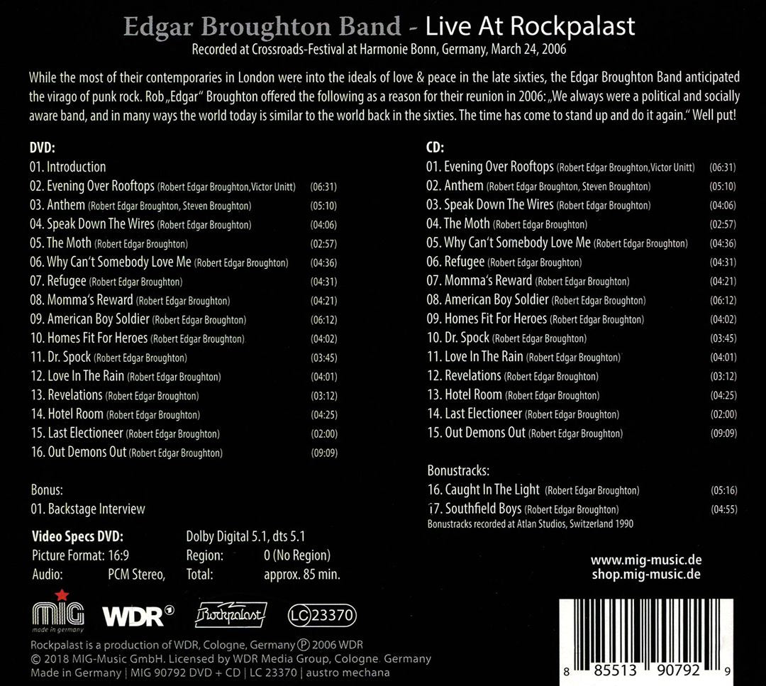 Live at Rockpalast: Harmonie Bonn, Germany, March 24th 2006 cover art