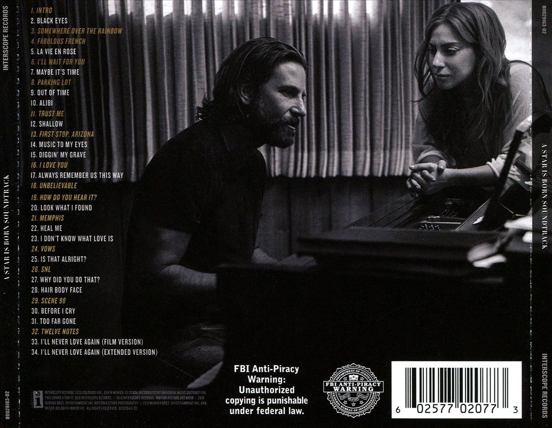 A Star is Born [Original Motion Picture Soundtrack] [Clean Version] cover art