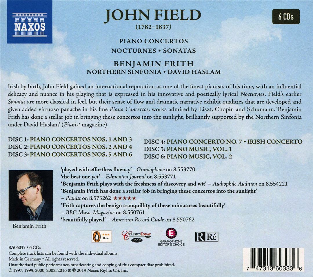 Field: Piano Concertos; Nocturnes; Sonatas cover art