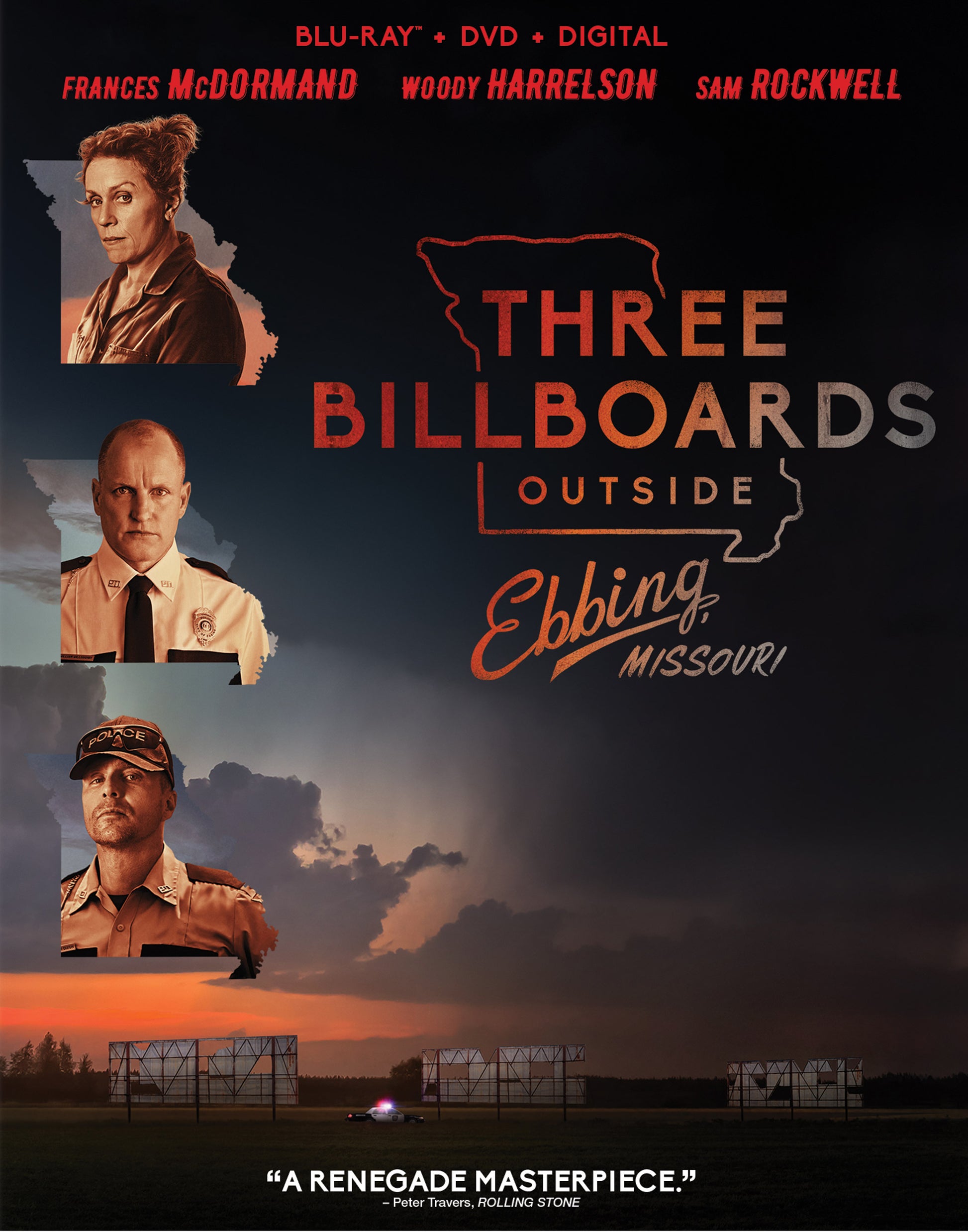 Three Billboards Outside Ebbing, Missouri [Includes Digital Copy] [Blu-ray/DVD] cover art