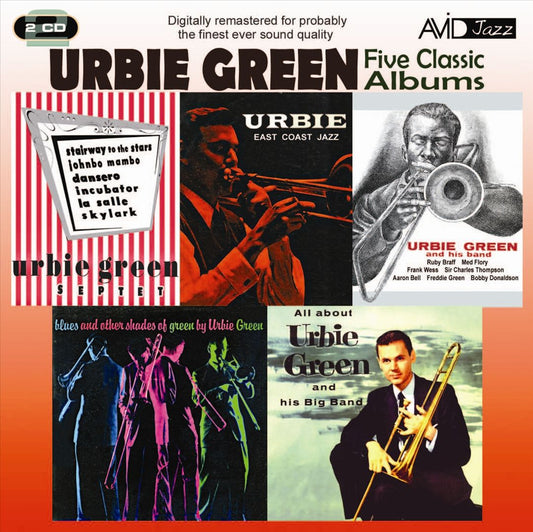 Five Classic Albums: All About Urbie Green/Blues and Other Shades of Green/Urbie Green and His Band/Urbie Green Septet/Urbie: East Coast Jazz cover art