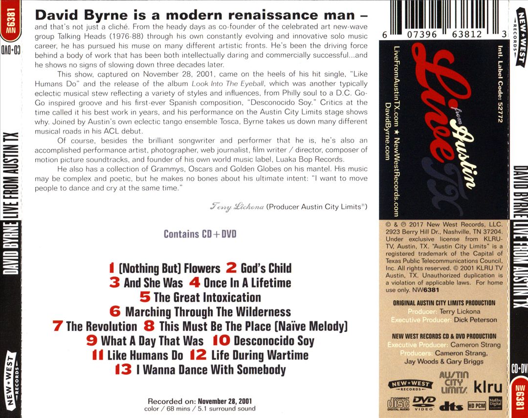 Live from Austin TX [CD/DVD] cover art