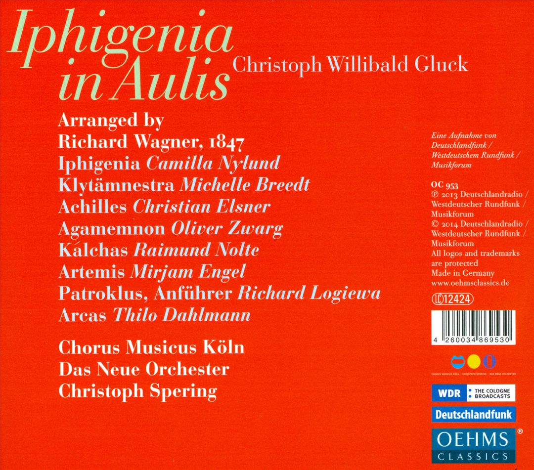 Gluck: Iphigenia in Aulis cover art