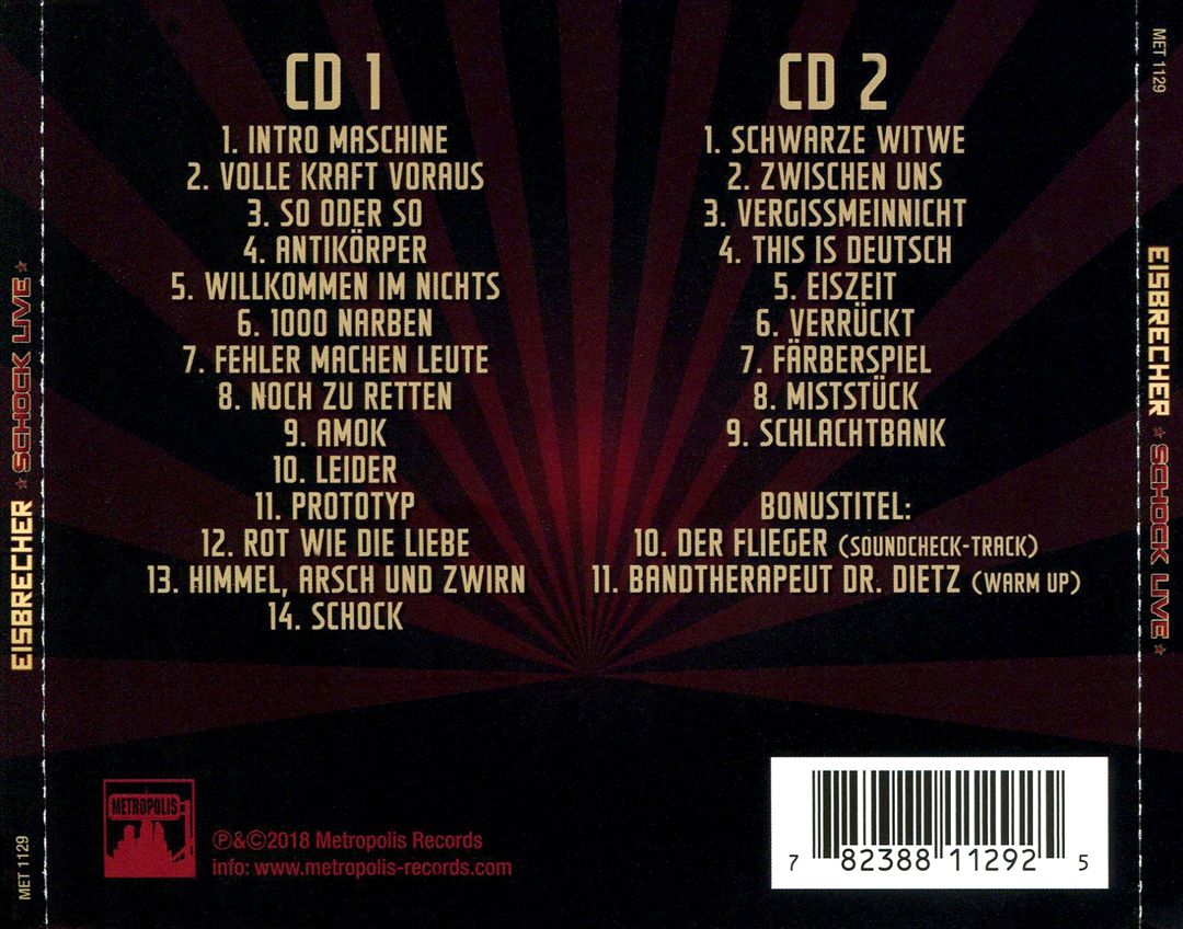 Schock Live   cover art
