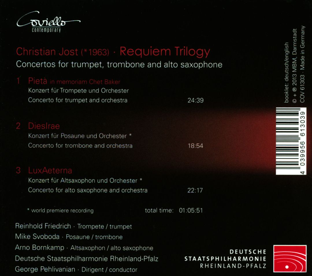 Christian Jost: Requiem Trilogy cover art