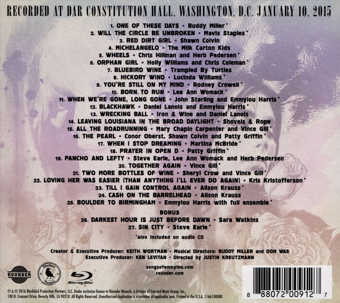 Life & Songs of Emmylou Harris: An All-Star Concert Celebration cover art
