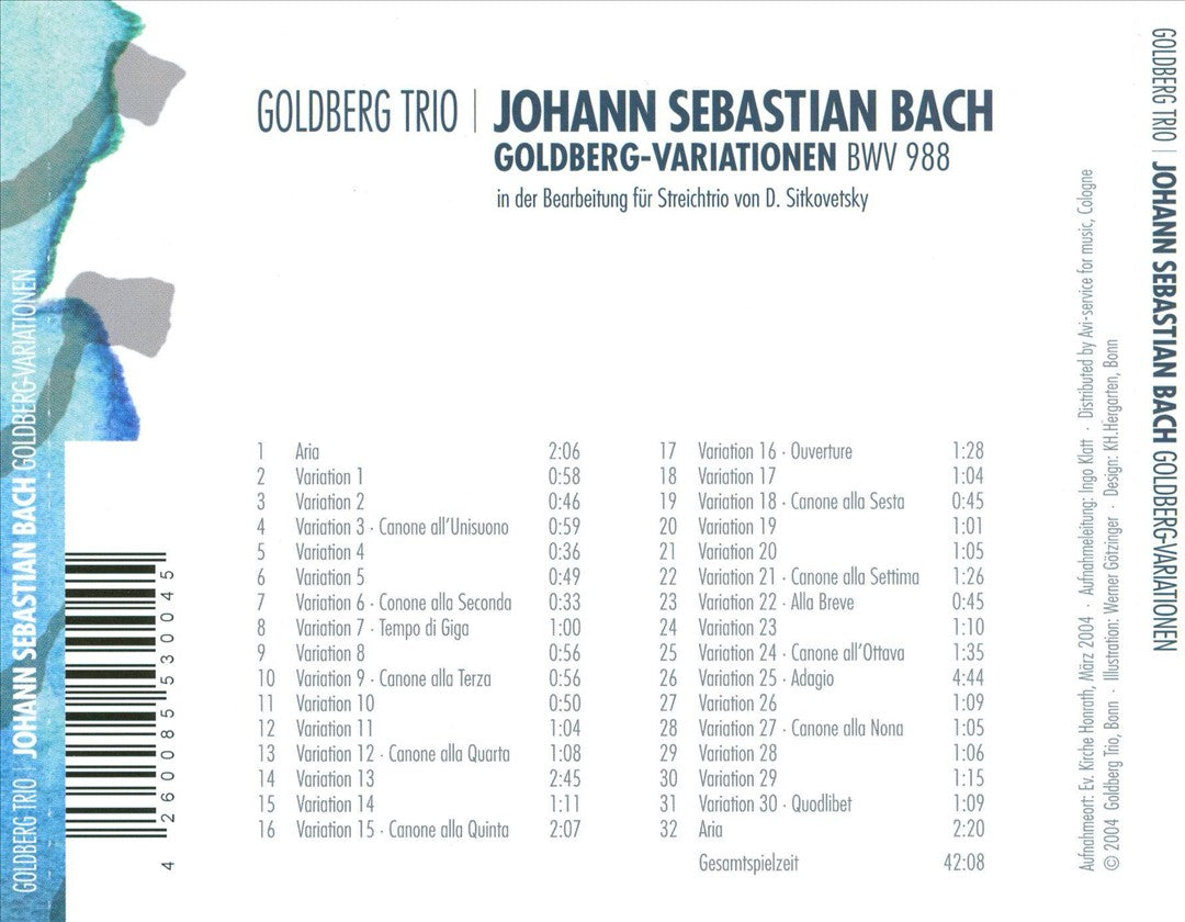 Bach: Goldberg-Variationen cover art