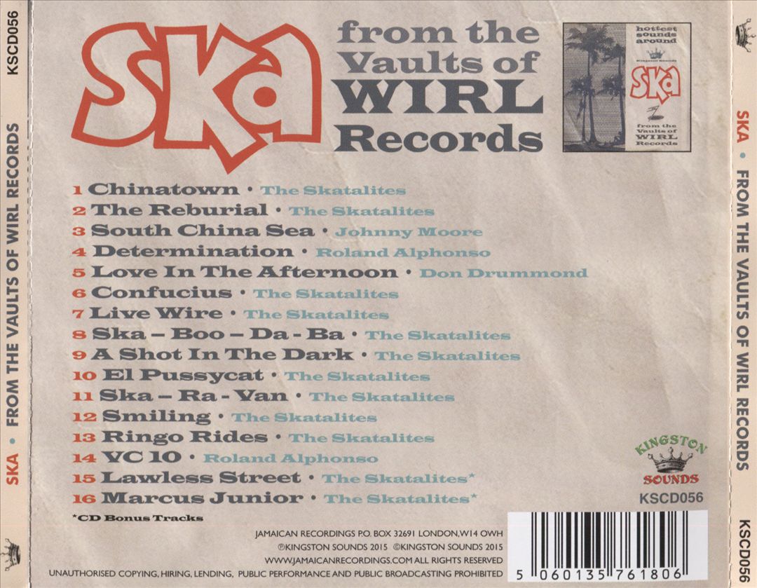 Ska from the Vaults of WIRL Records cover art