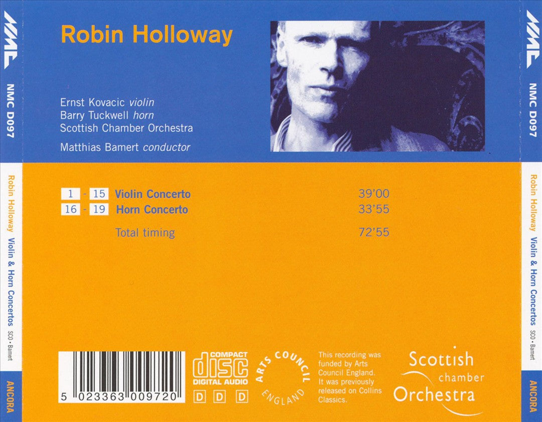Robin Holloway: Violin Concerto; Horn Concerto cover art