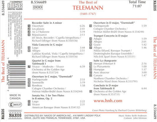 Best of Telemann cover art