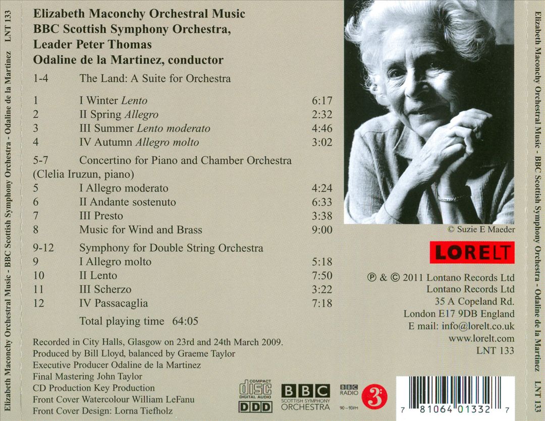 Elizabeth Maconchy: Orchestral Music cover art