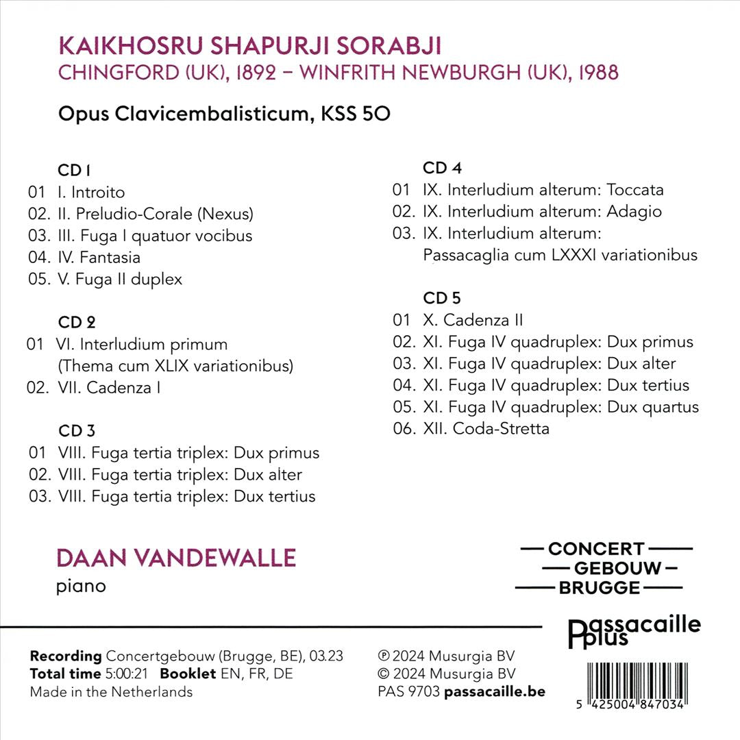 Kaikhosru Shapurji Sorabji: Opus Clavicembalisticum cover art