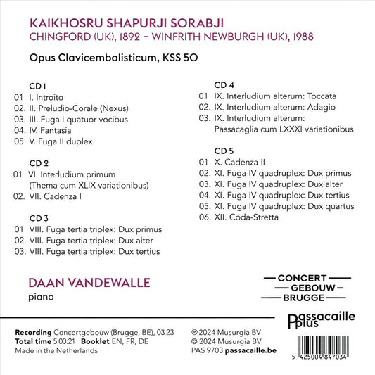 Kaikhosru Shapurji Sorabji: Opus Clavicembalisticum cover art
