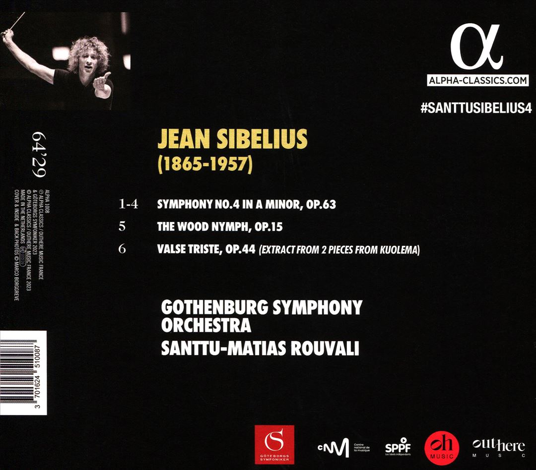Sibelius: Symphony No. 4; The Wood Nymph; Valse Triste cover art
