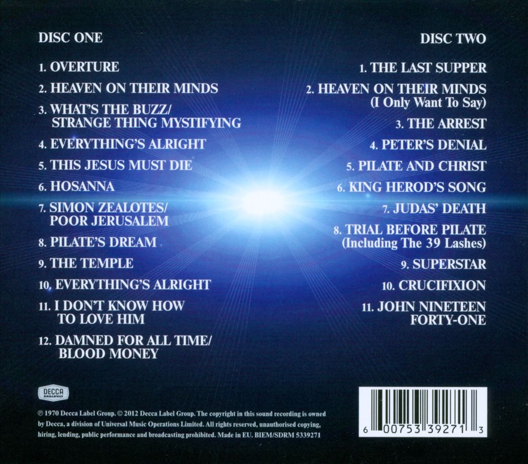 Jesus Christ Superstar [Original Cast Recording] cover art