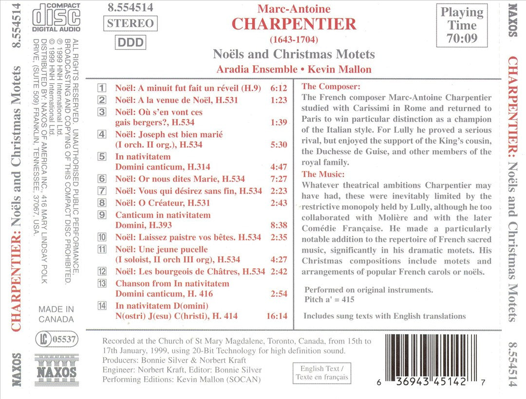 Charpentier: Noëls & Christmas Motets cover art