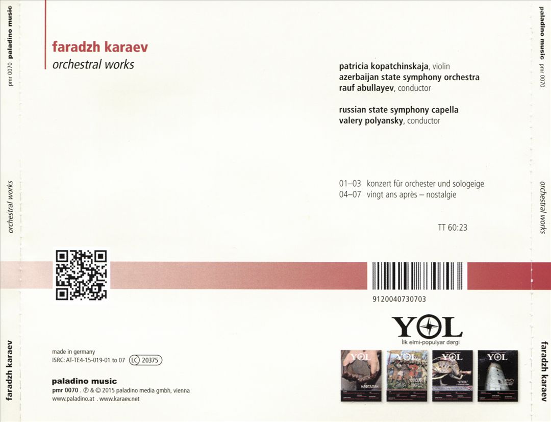 Faradzh Karaev: Orchestral Works cover art