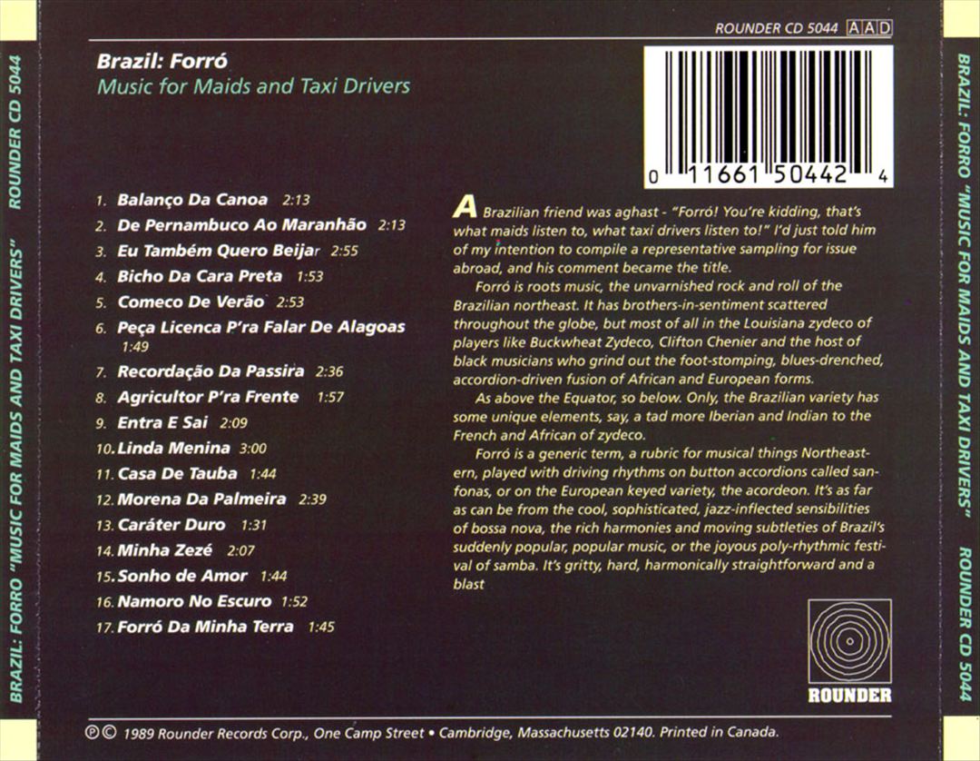 Brazil Forró: Music for Maids and Taxi Drivers cover art