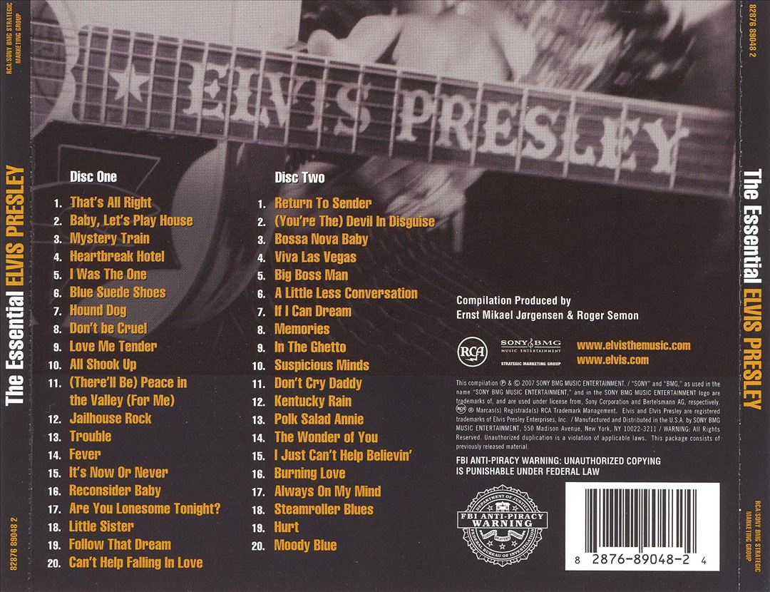 Essential Elvis Presley [RCA/Sony BMG] cover art