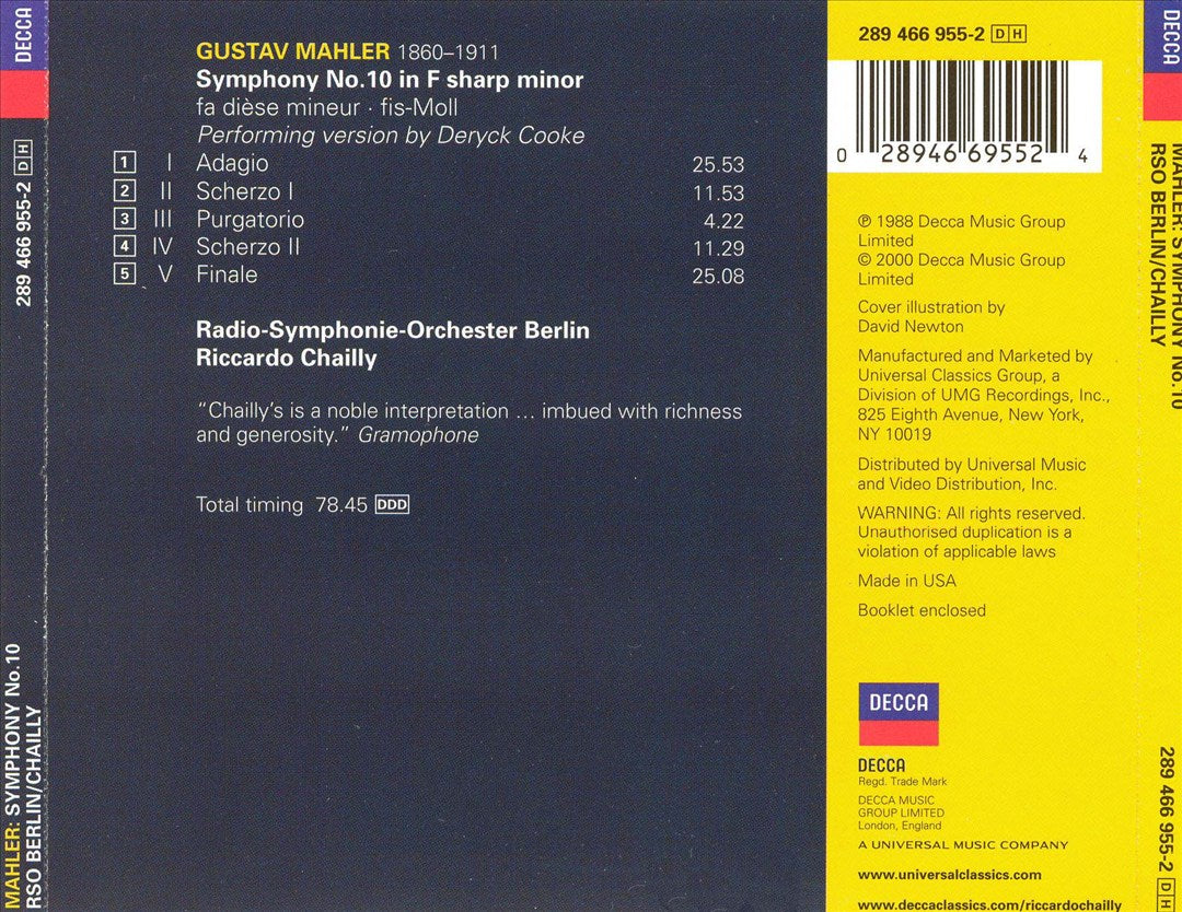 Mahler 10 cover art