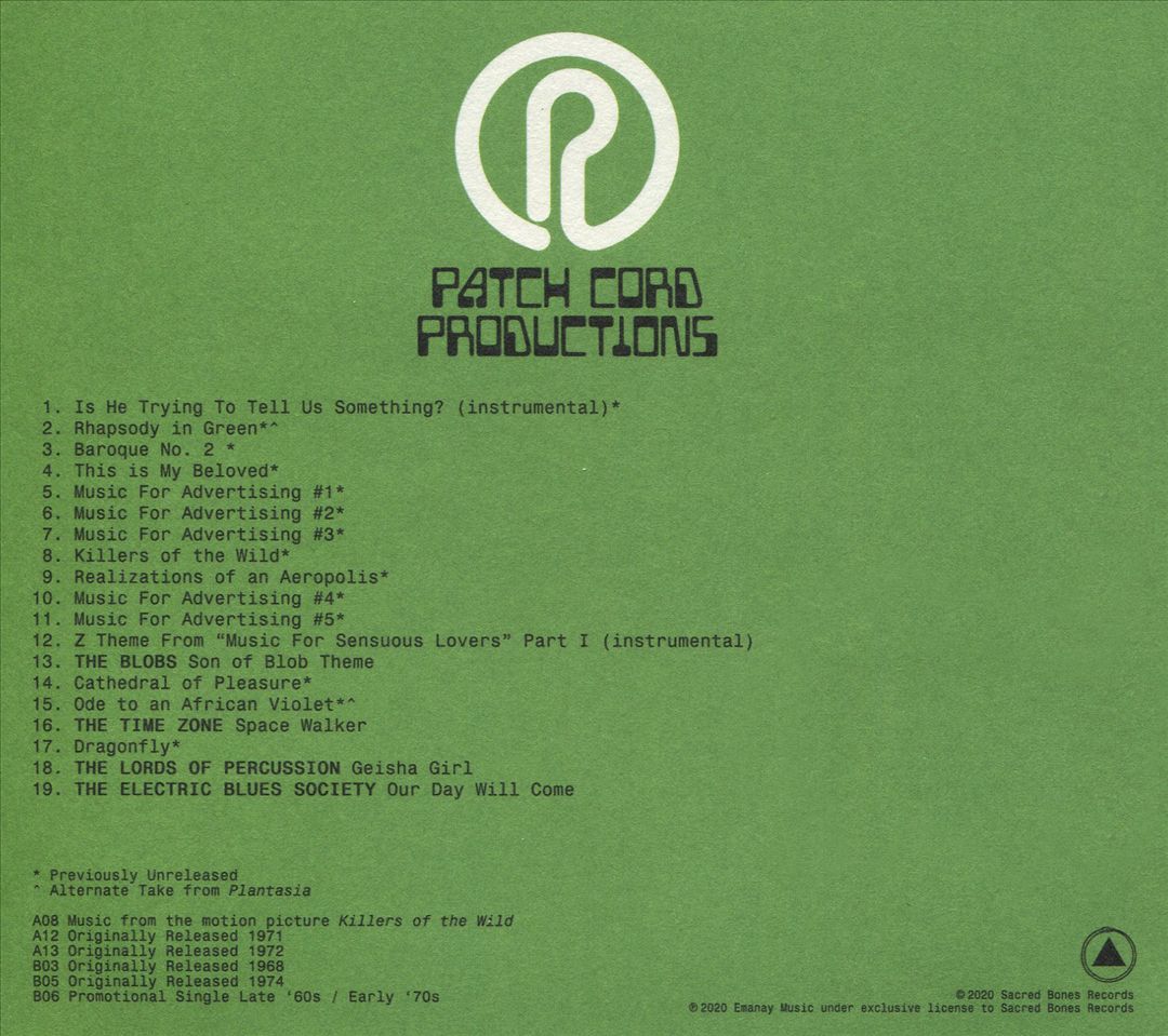 Music from Patch Cord Productions cover art