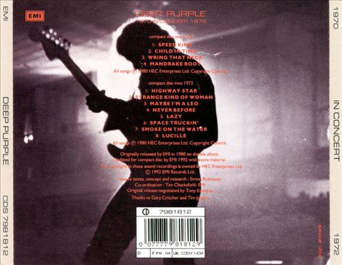 In Concert [EMI] cover art