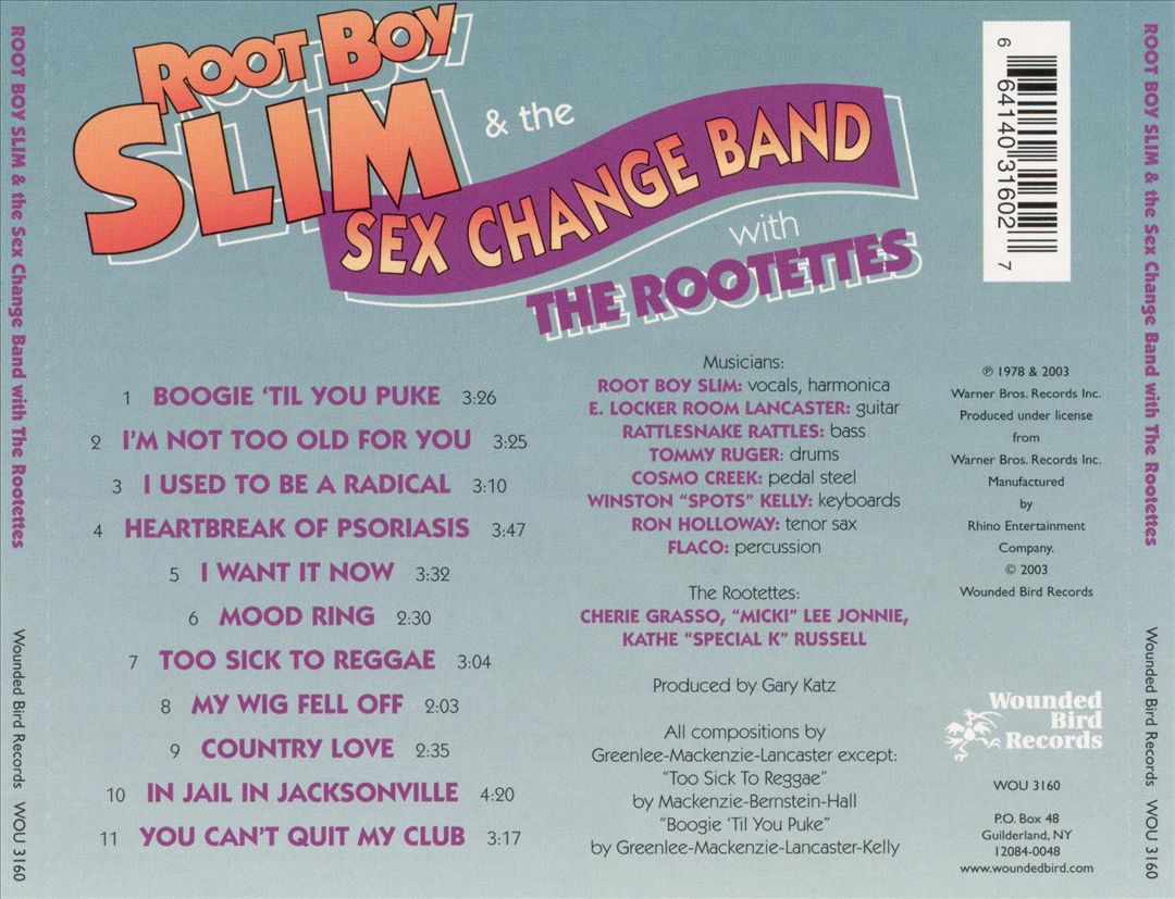 Root Boy Slim & the Sex Change Band cover art