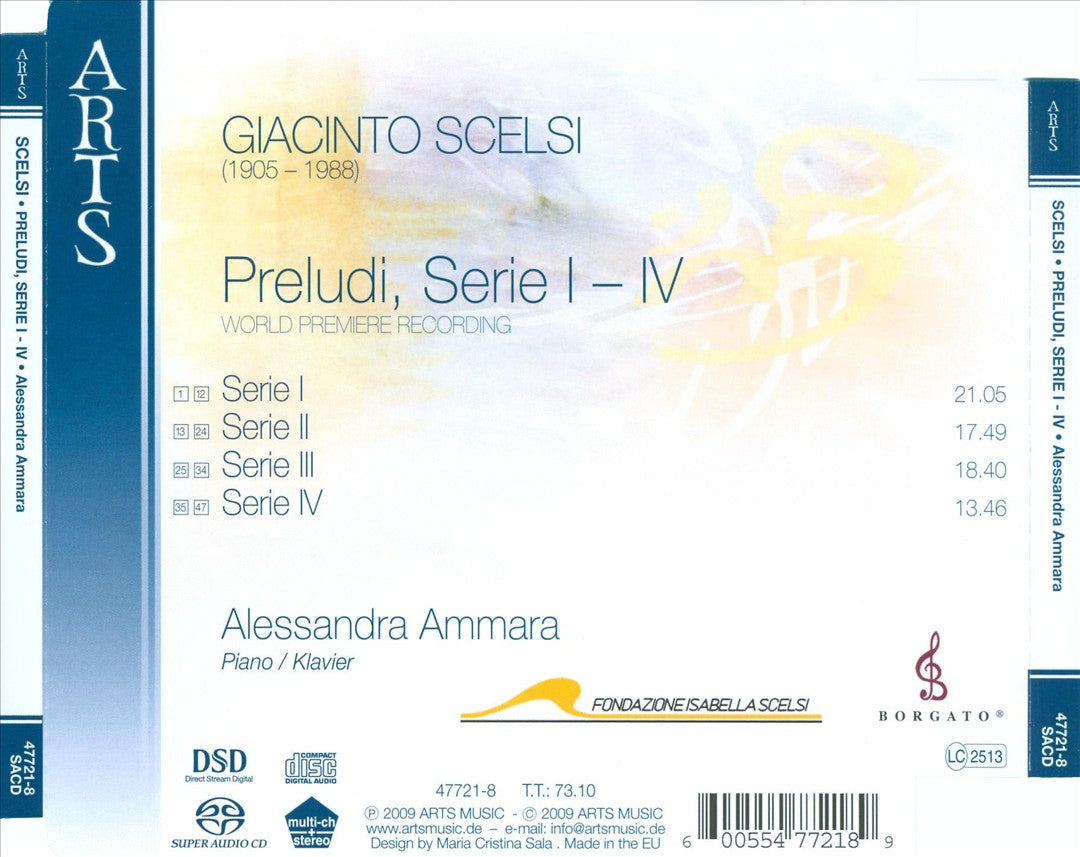 Giacinto Scelsi: Preludi, Serie I-IV cover art