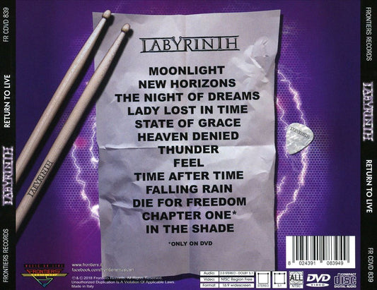 Return to Live cover art
