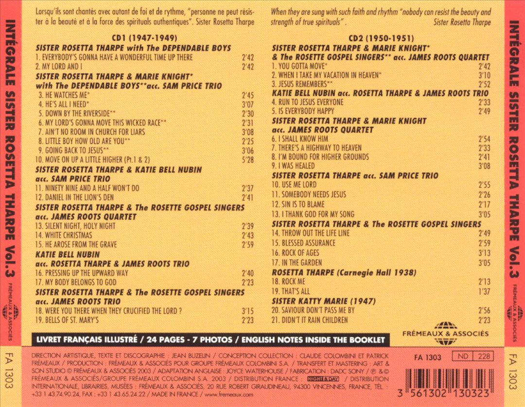 Intégrale Sister Rosetta Tharpe, Vol. 3: 1947-1951 cover art