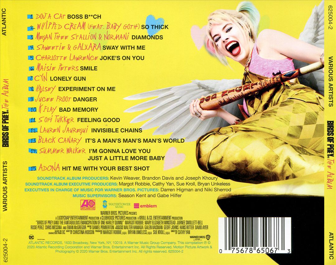 Birds of Prey: The Album cover art
