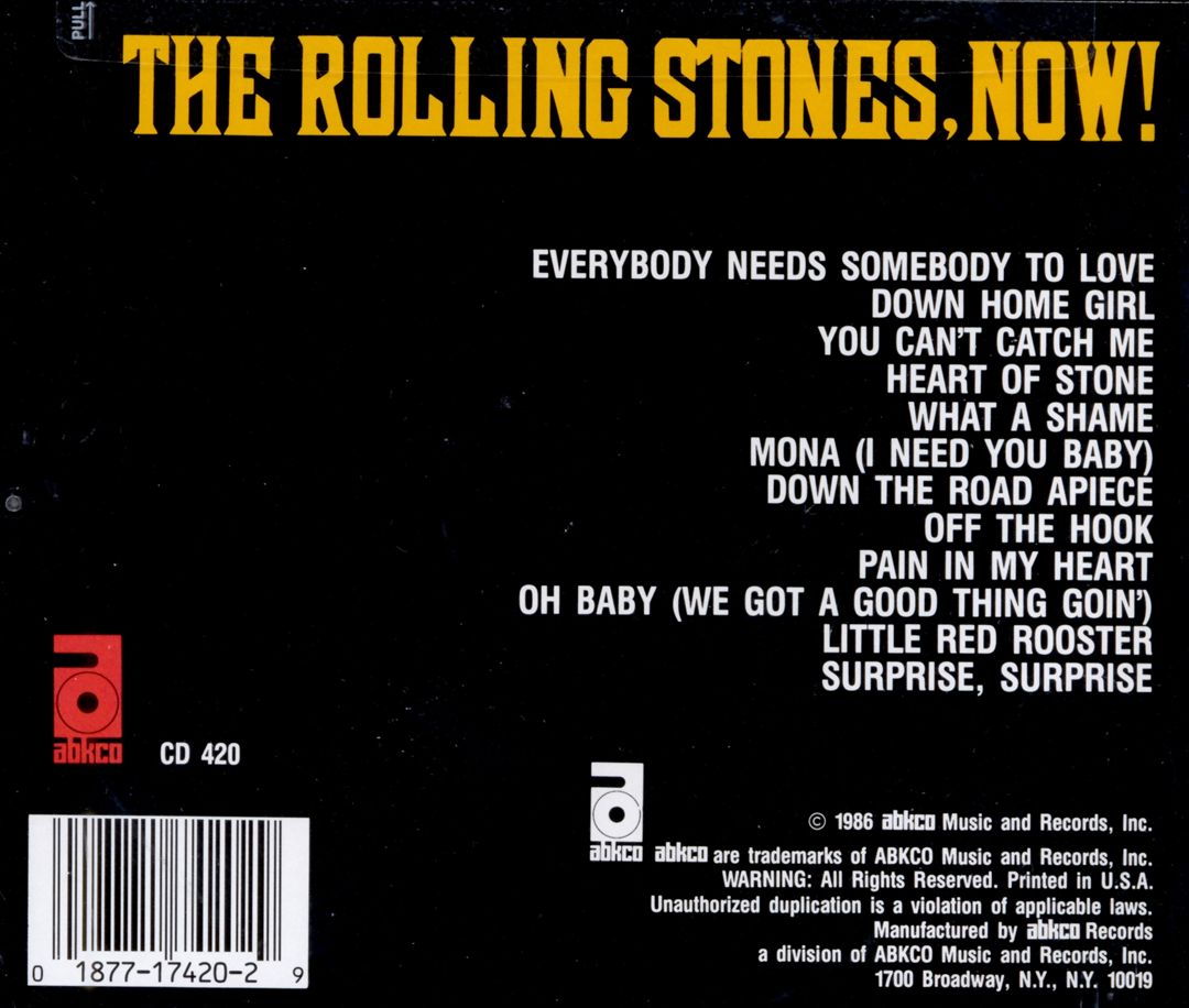 Rolling Stones, Now! cover art