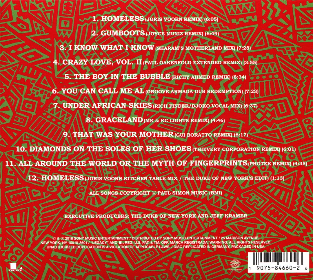 Graceland: The Remixes cover art