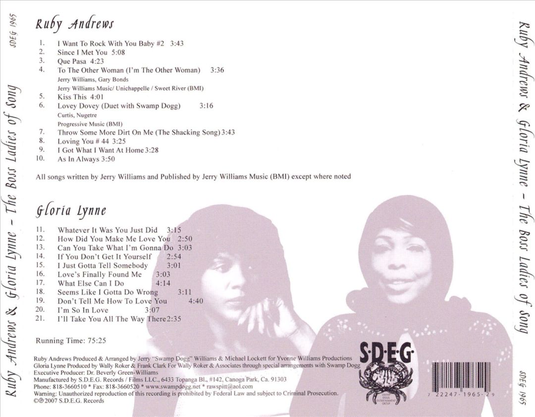 Swamp Dogg Presents: The Boss Ladies of Soul cover art