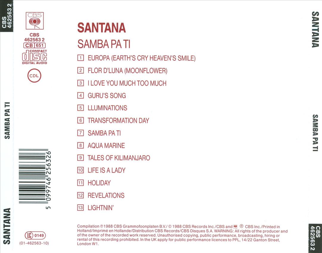 Samba Pa Ti [Columbia] cover art
