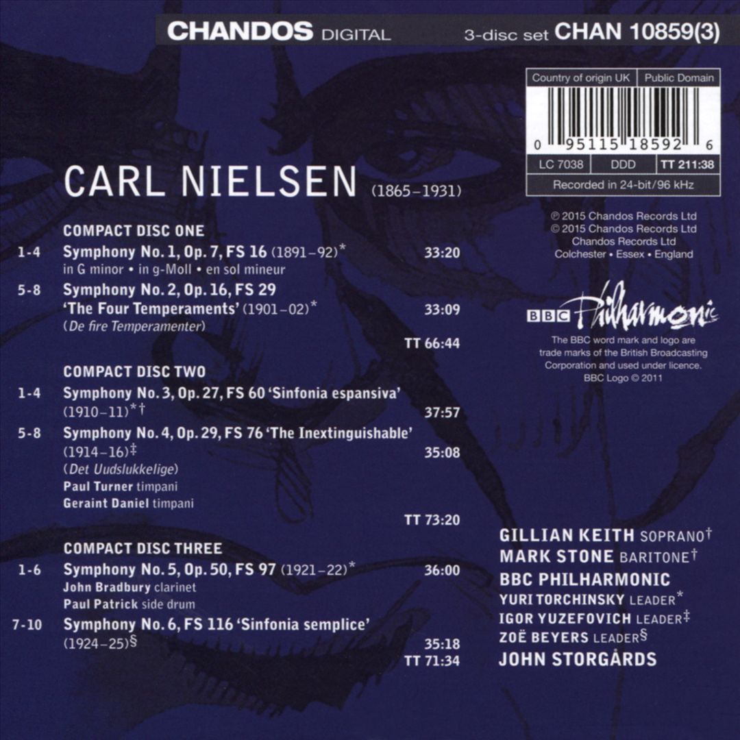 Nielsen: Complete Symphonies cover art