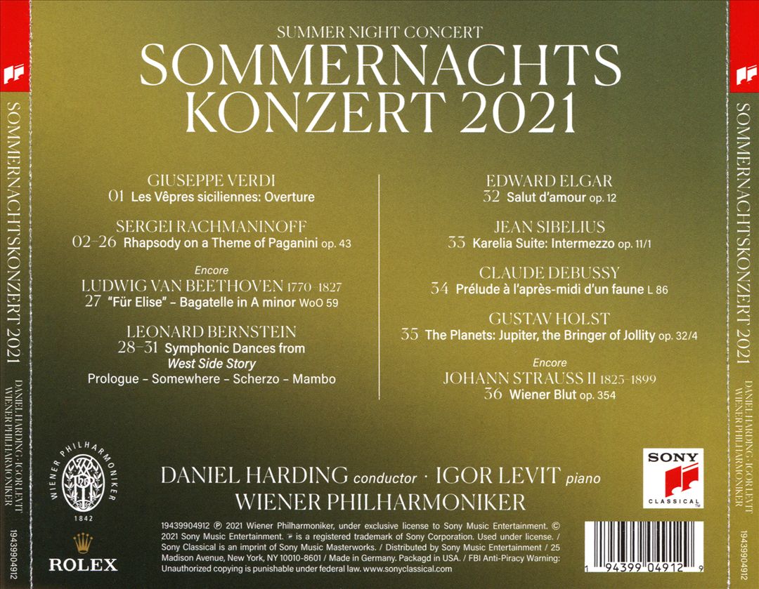 Sommernachts Konzert 2021 cover art