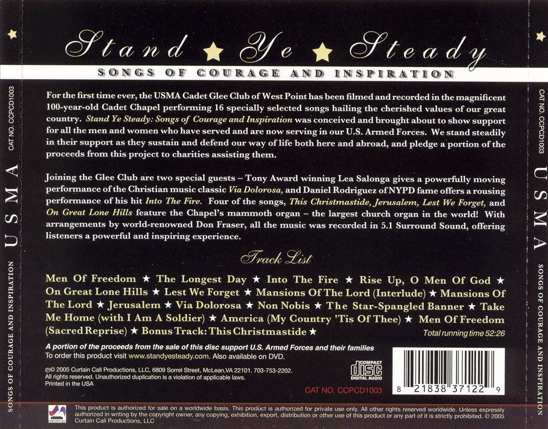 Stand Ye Steady: Songs of Courage and Inspiration cover art