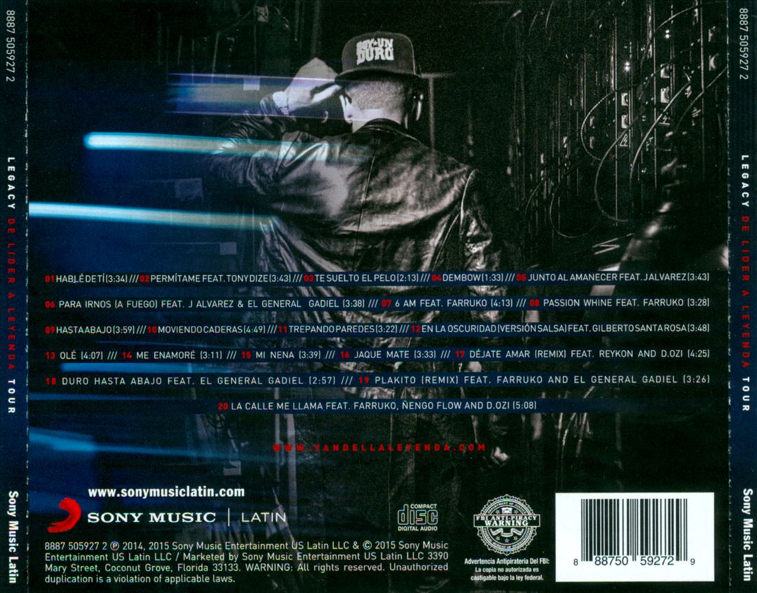 Legacy: De Lider a Leyenda Tour [Deluxe] cover art