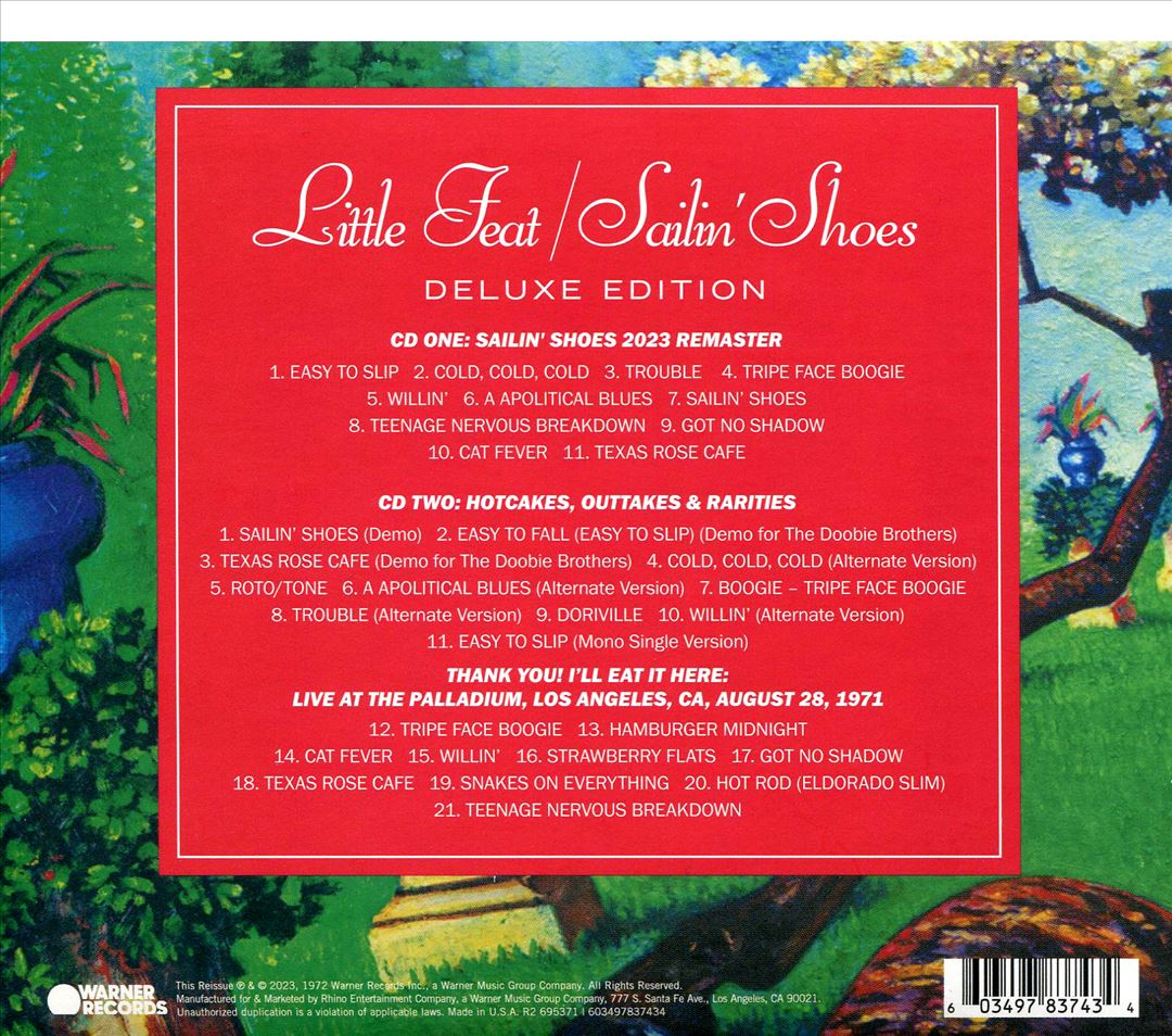 Sailin' Shoes [Deluxe Edition] cover art