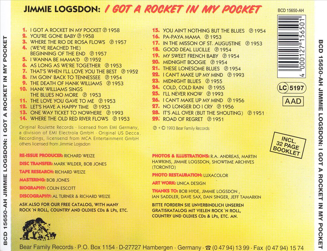 I Got a Rocket in My Pocket cover art