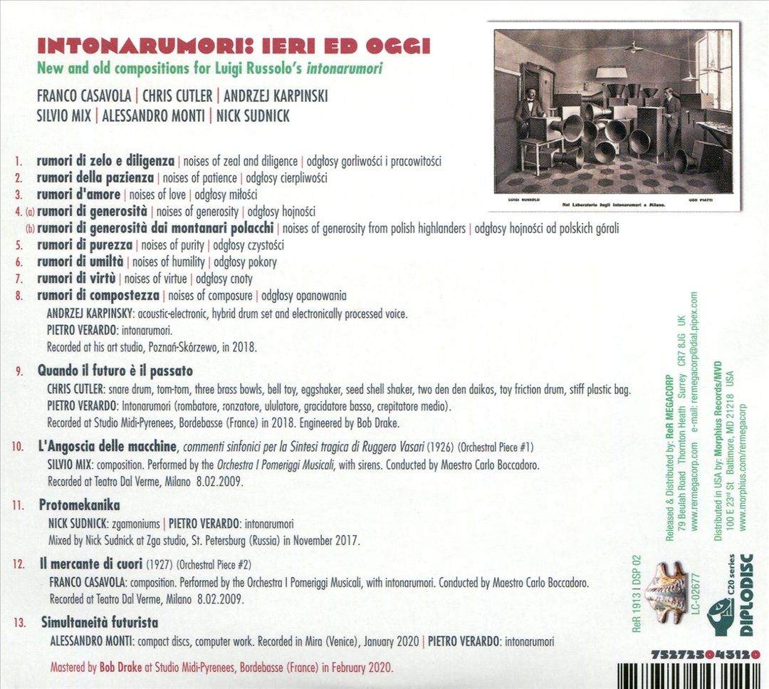 Intonarumori: Ieri Ed Oggi cover art