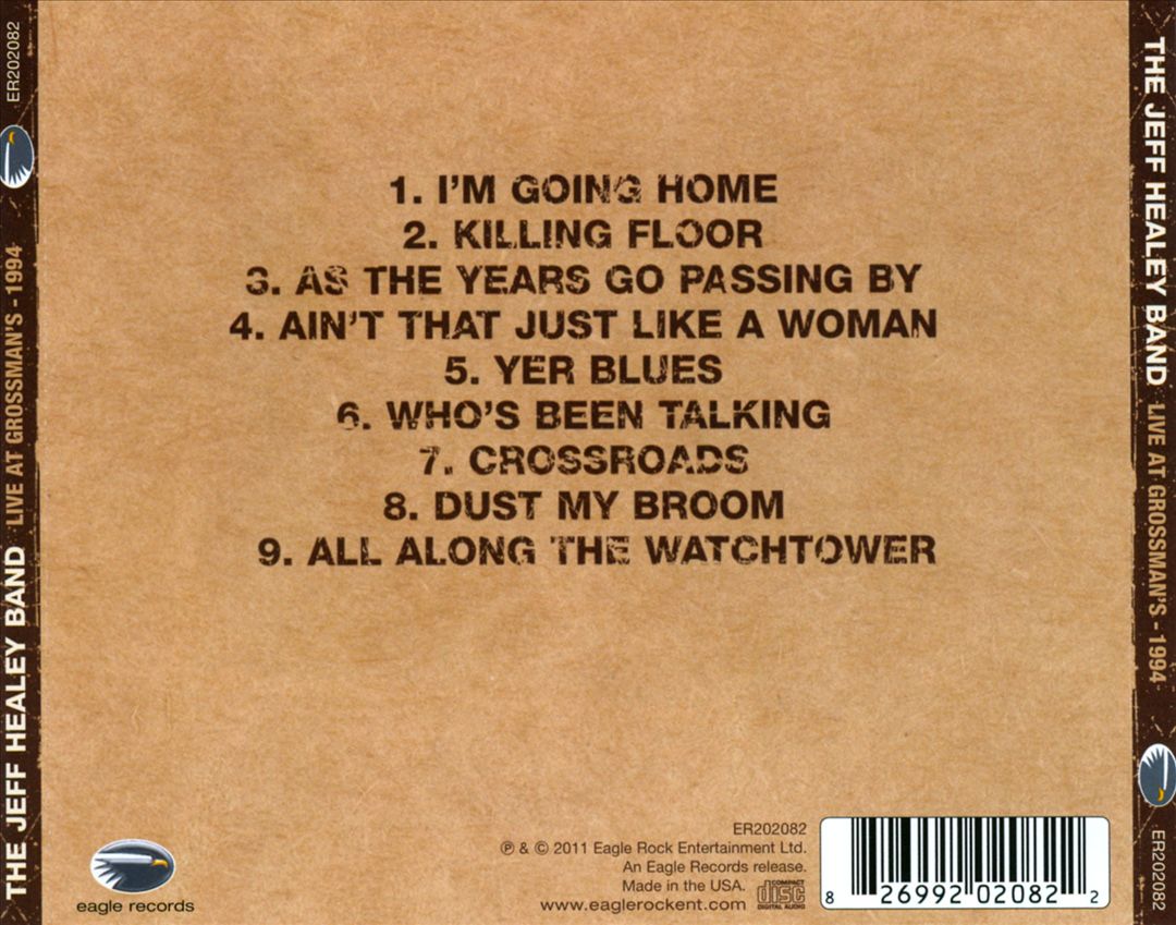 Live at Grossman's 1994 cover art