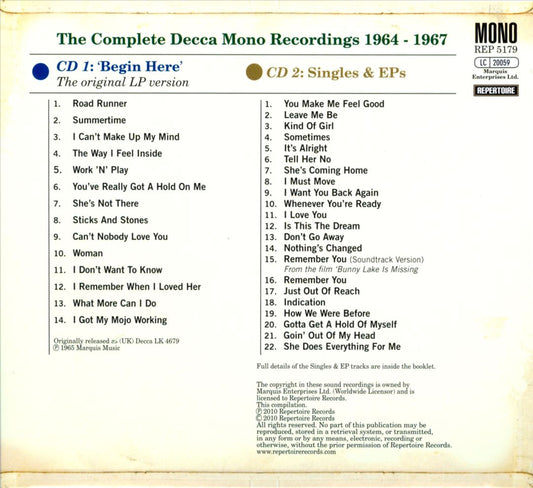 Begin Here: The Complete Decca Mono Recordings 1964-1967 cover art